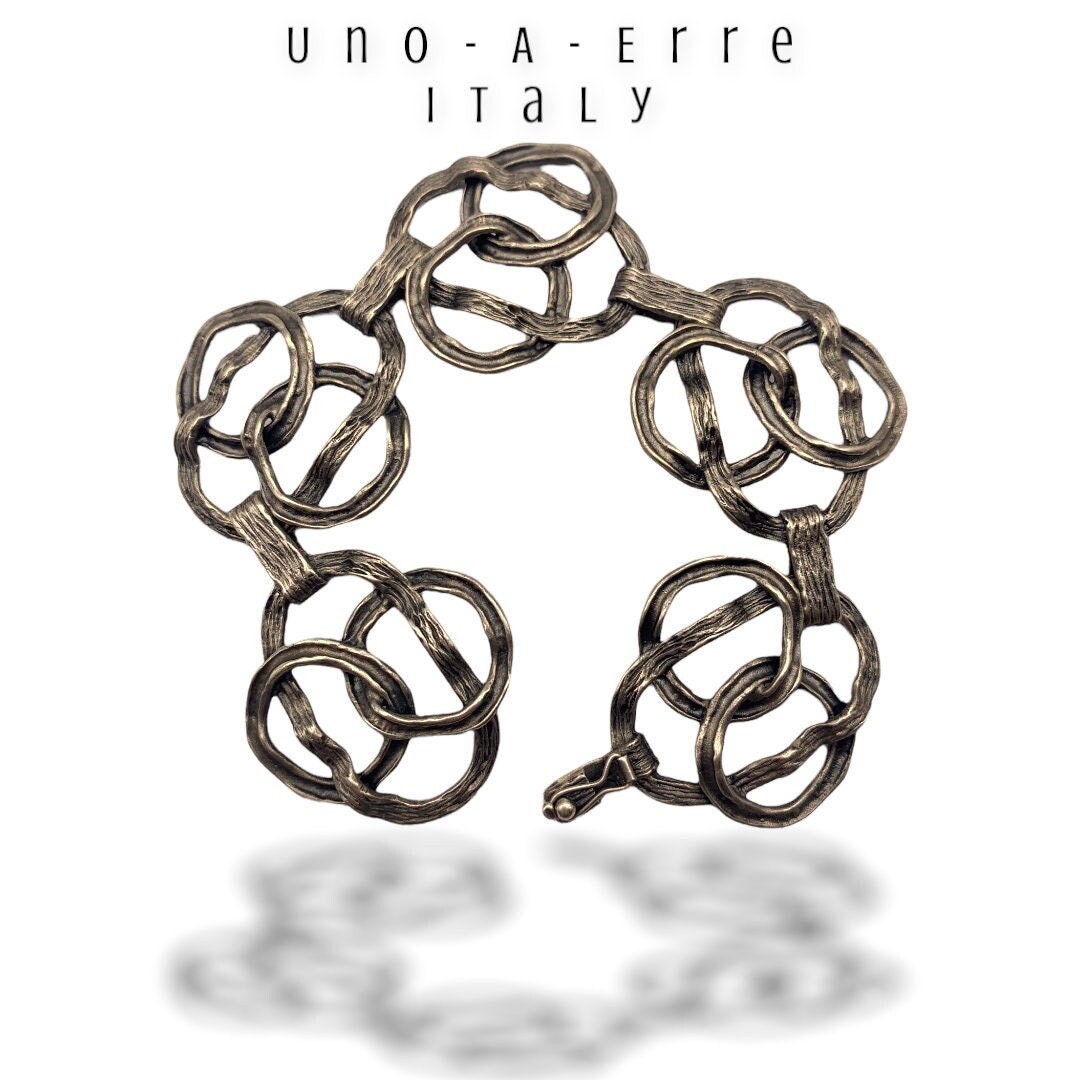 ヴィンテージ エステート UnoAErre 800 シルバー テクスチャ リンク