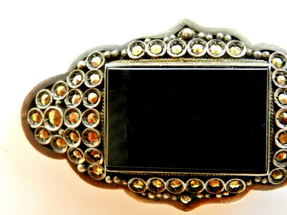 Gorgeous Victorian period brooch - Mourning jewel… - image 7