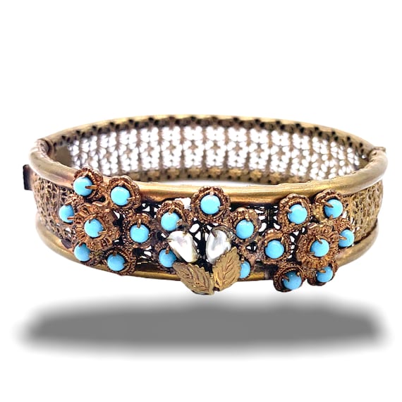 Authentic Hinged bangle/bracelet  Edwardian era -… - image 1