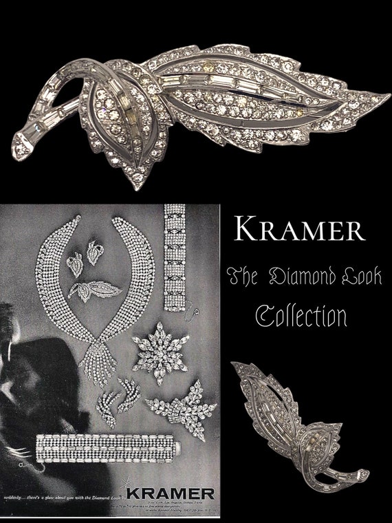 Kramer Multi-Stone Brooch with Faux Pearls - The Jewelry Stylist