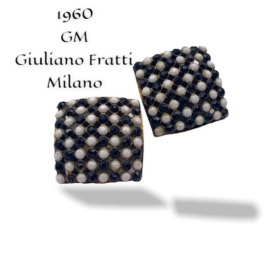 Collier Double Rangs GIULIANO FRATTI MILANO GM - Créateur Années 50/60 - Perles Orange