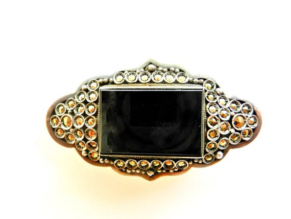 Gorgeous Victorian period brooch - Mourning jewel… - image 10