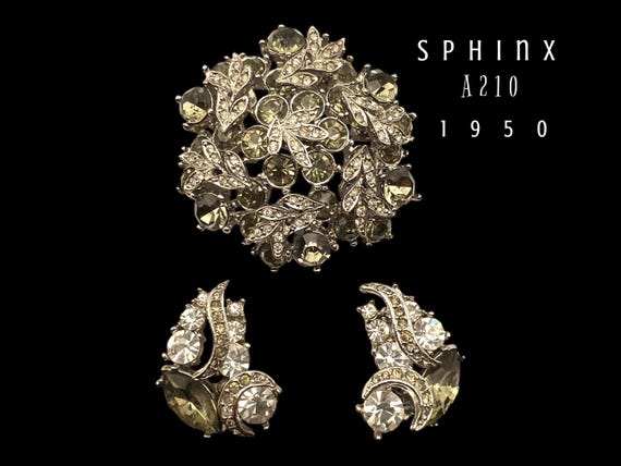 Rare Signed Sphinx Numbered A210 Antique Mid-Cent… - image 1