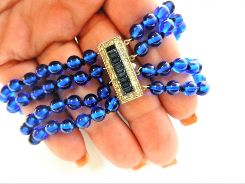 Glass Bead Stretchy - Cobalt main image 0