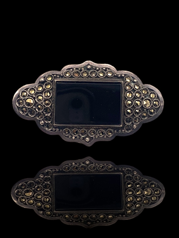 Gorgeous Victorian period brooch - Mourning jewel… - image 1