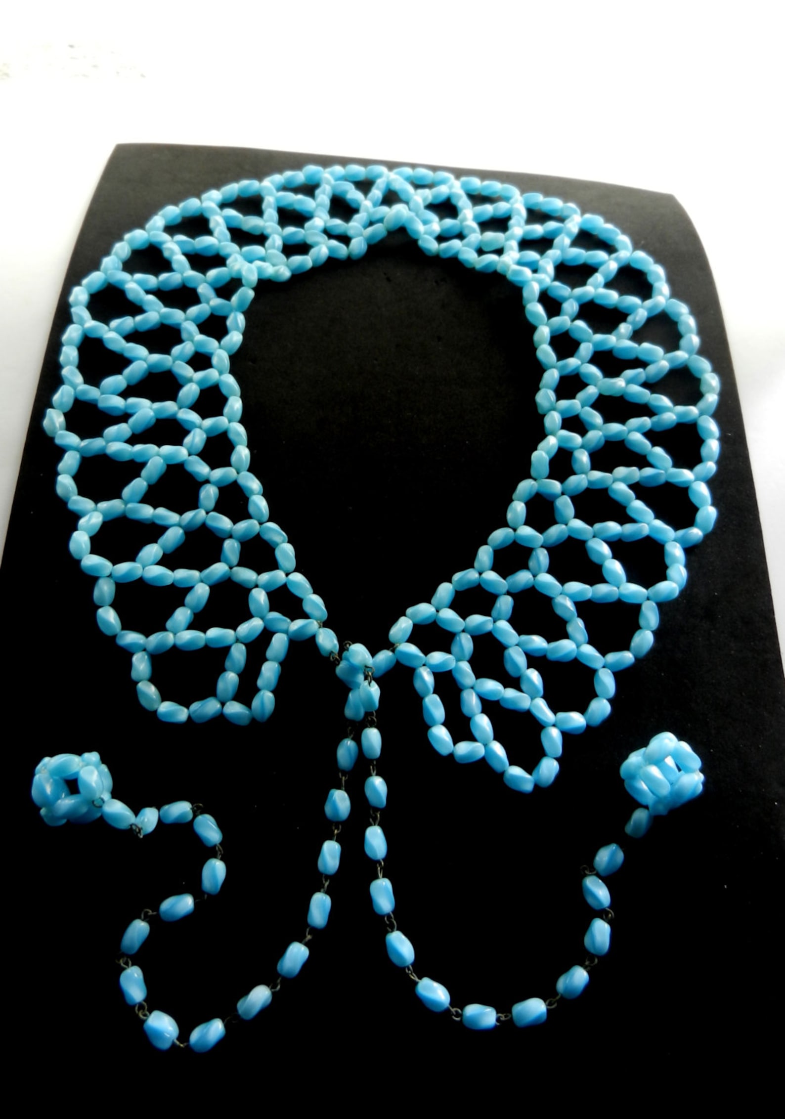 beaded collar shawl