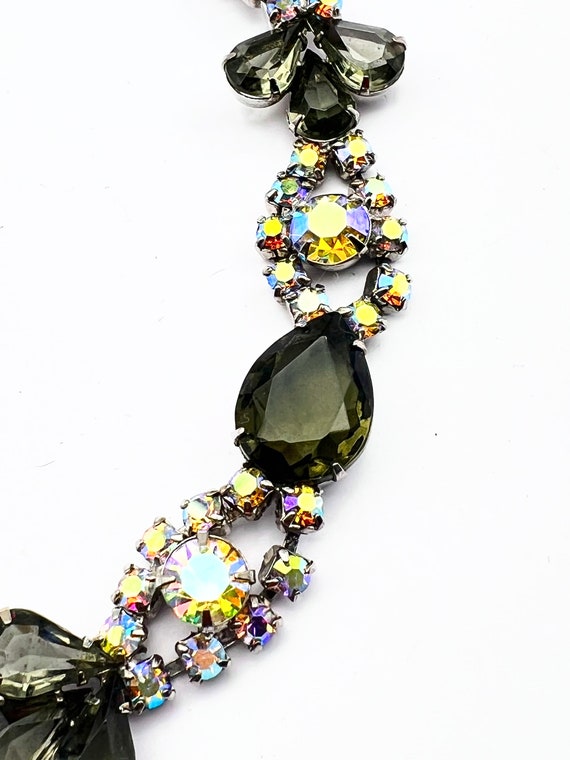 Beyond Dazzling Juliana  Aurora Borealis Bracelet - Black diamond  with  lots of boreal sparkle - vintage ca.1958/60 - Art.987/6 View 5
