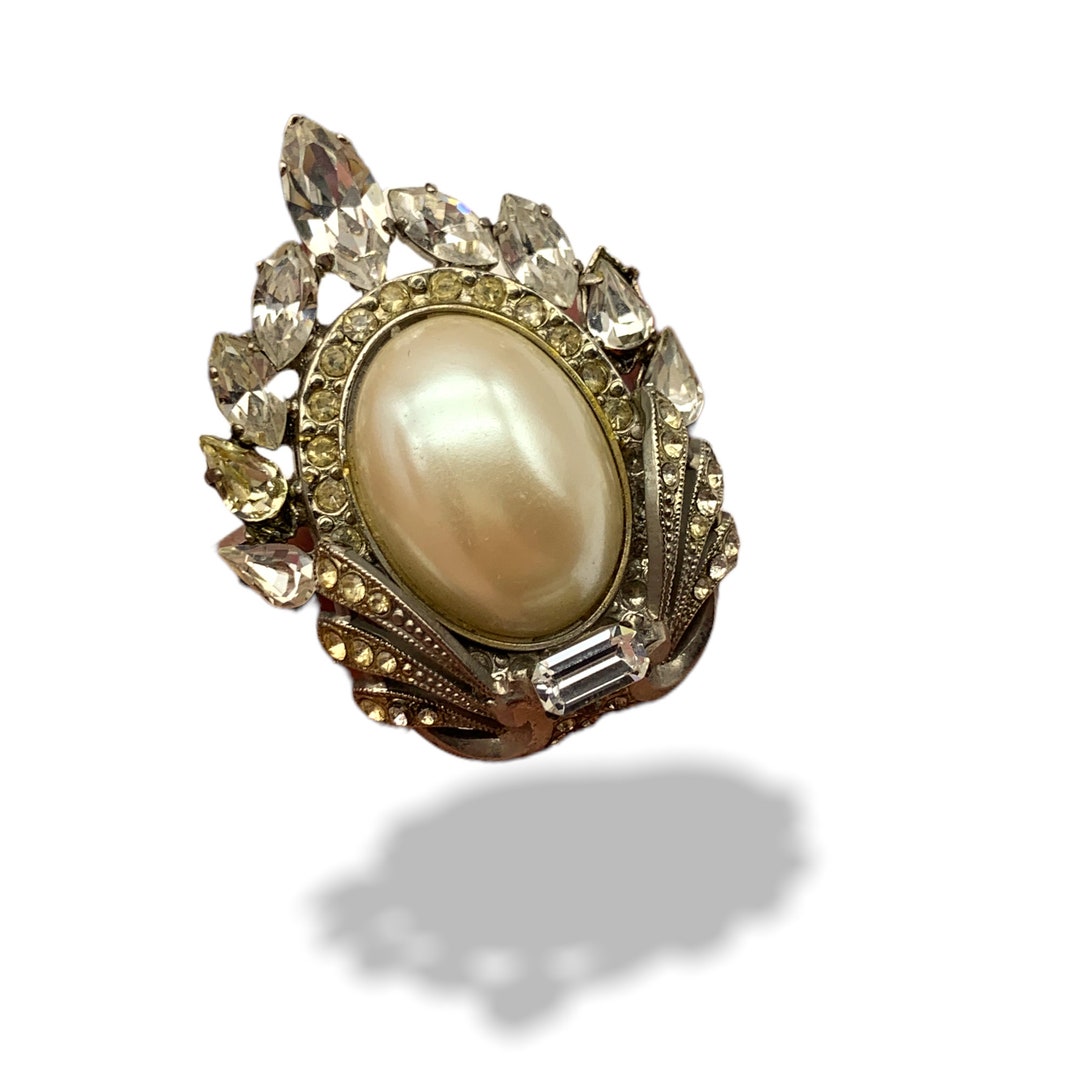 Broche Vintage Laiton Années 1930 Inscription « Bébé » - Occasion Charmante