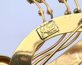 1940 Coro (pegasus) Retro Sterling Gold Plated-beautiful Vtg