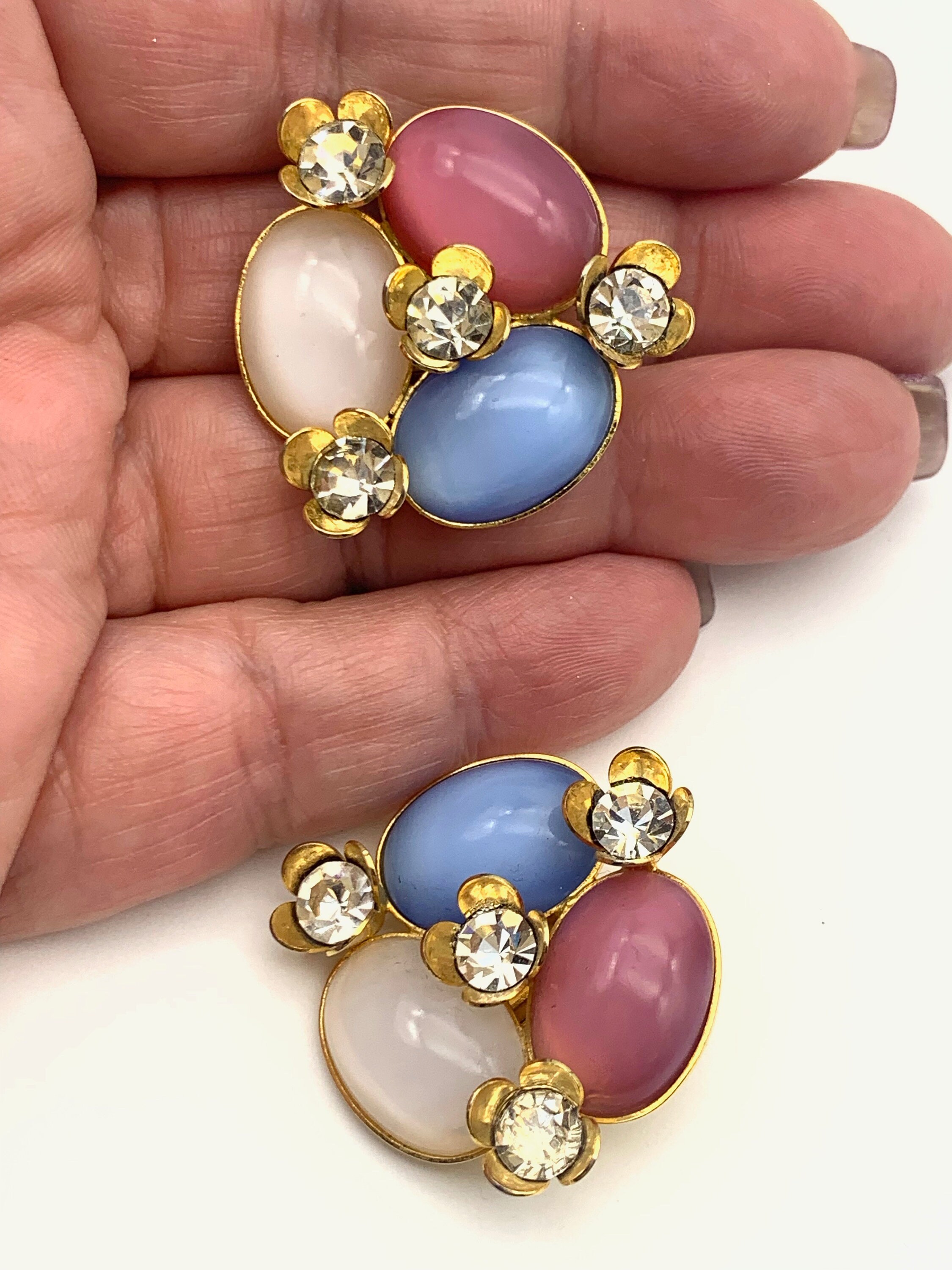 Rare Bright Pastel Colors and Gold Florets RADA' Made in