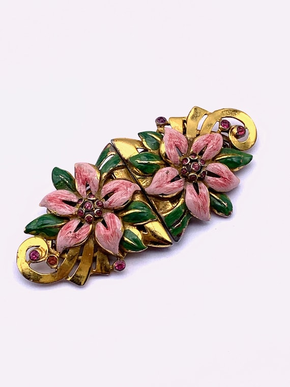 Rare Coro Duette  brooch designer by Adolph Katz … - image 3