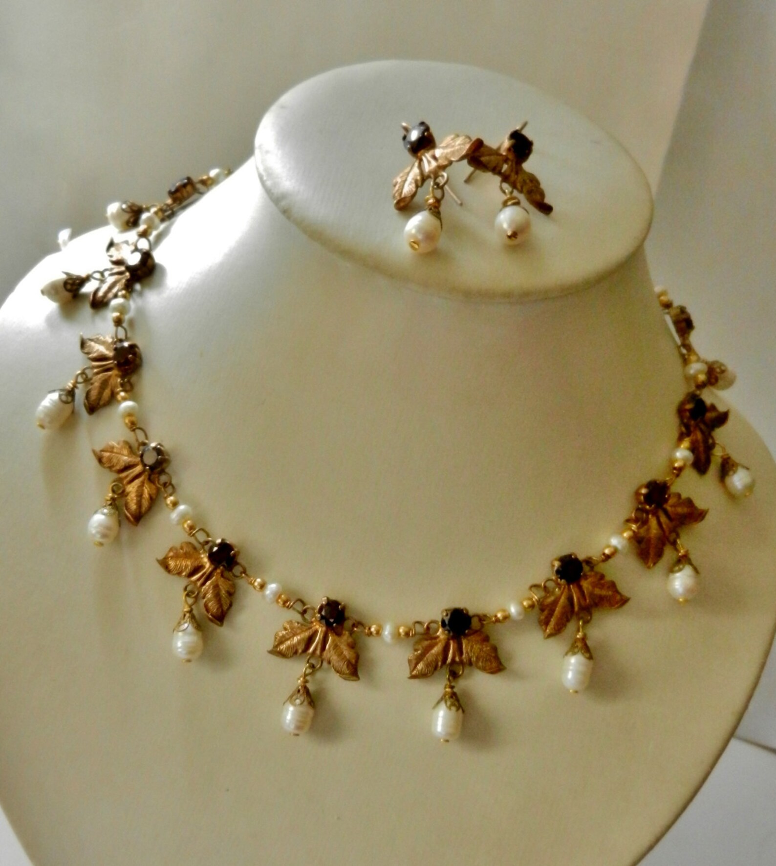 Fine Antique Victorian 925 silver 9k gold plated Pearls and Etsy