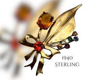 Broche Vintage Bouquet De Fleurs - Couleur Argenté - Modèle Unique N°2645