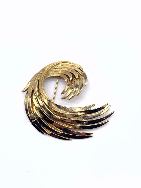 MONET signed Amazing rare large brooch pin - 60s … - image 6