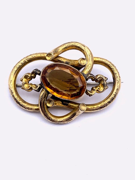 Authentic Victorian Intricate Love Knot Brooch Pi… - image 10