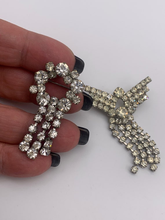 Lovely trio of sparkling beauties Diamantè dangle… - image 8