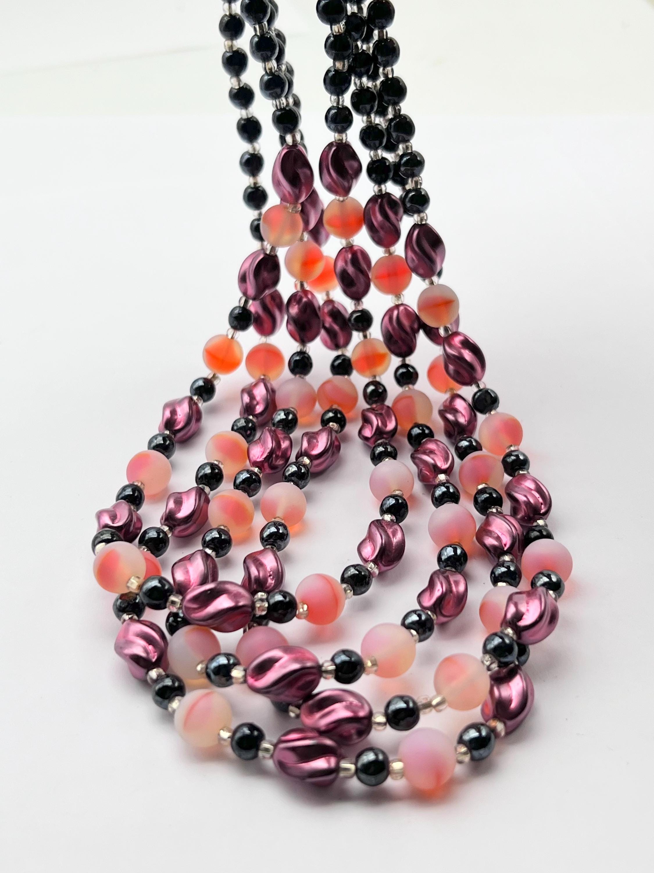 Seductive Giuliano Fratti GM Venetian Glass Beads in Luminescent
