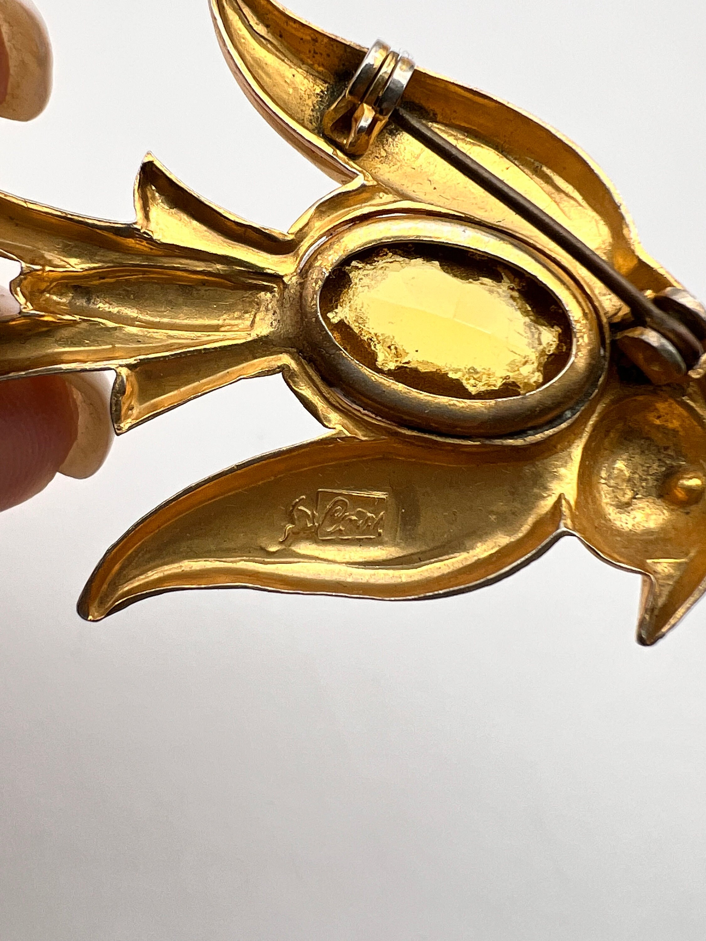 Coro Pegasus ロケットブローチ　ヴィンテージ ヴィンテージ コロ ペガサス シャトレーヌ ブローチ ピクチャー