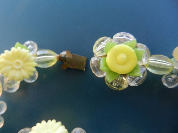 1950s M.West Germany Lucite Flower Necklace - cri… - image 5