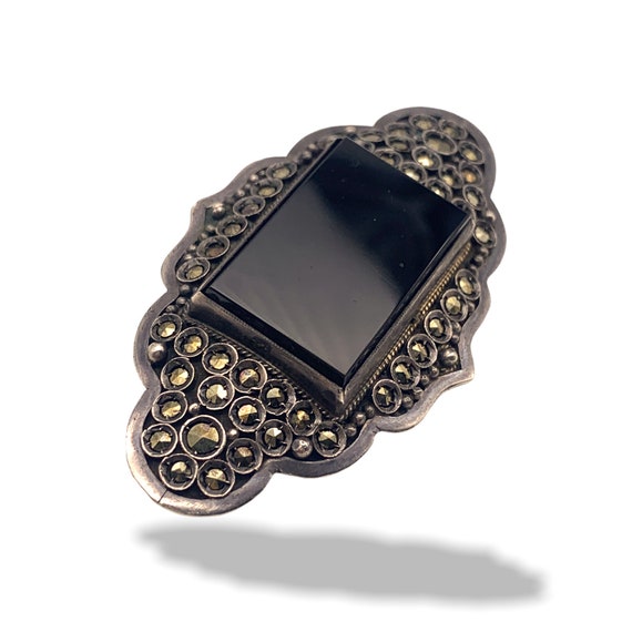 Gorgeous Victorian period brooch - Mourning jewel… - image 2