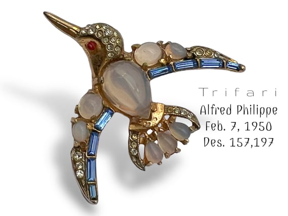 アクセサリー Vintage Trifari brooch RARE VINTAGE CROWN TRIFARI ALFRED PHILIPPE RHINESTONE GOLD