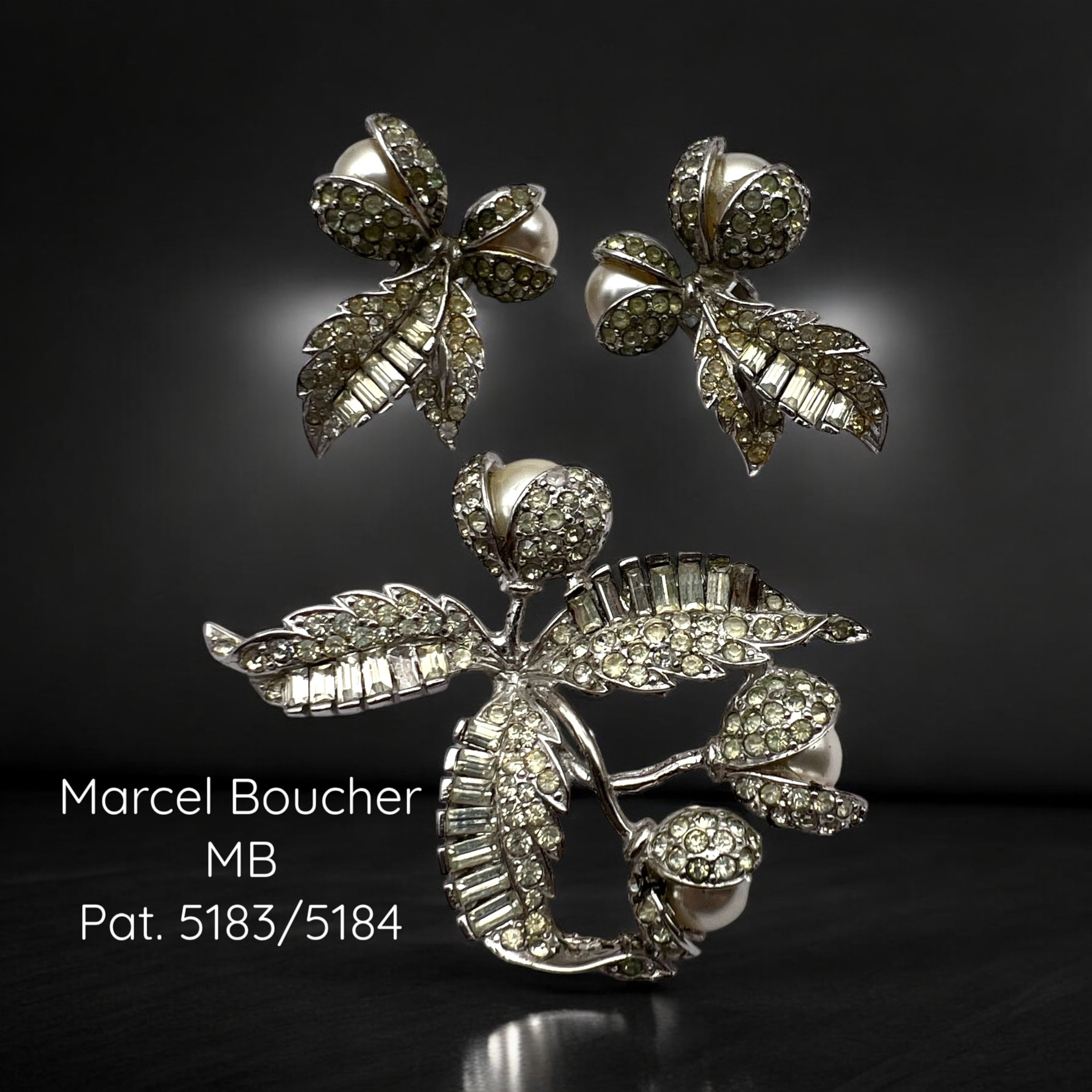 MB Marcel BOUCHER Pearls and Crystals Floral Design Set MB Marcel BOUCHER Pearls and Crystals Floral Design Set