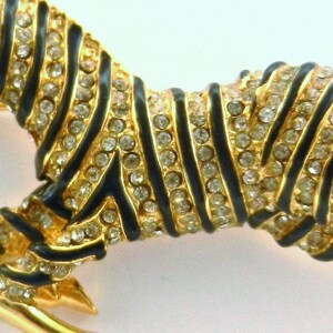 Zebra Rhinestones Zebra Designer Collection by Sphinx Rhinestones Gold Tone W/ Black ...