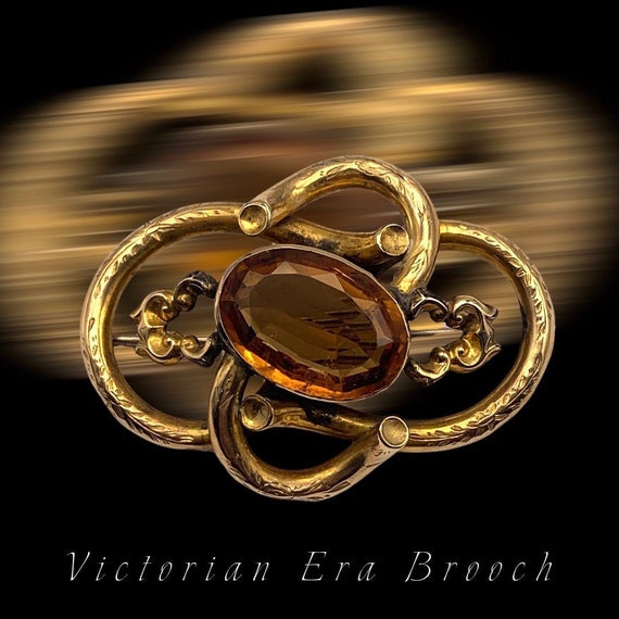 Authentic Victorian Intricate Love Knot Brooch Pi… - image 1