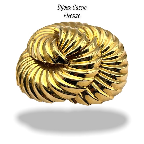 Italian Designer CASCIO from Florence Gold Domed S