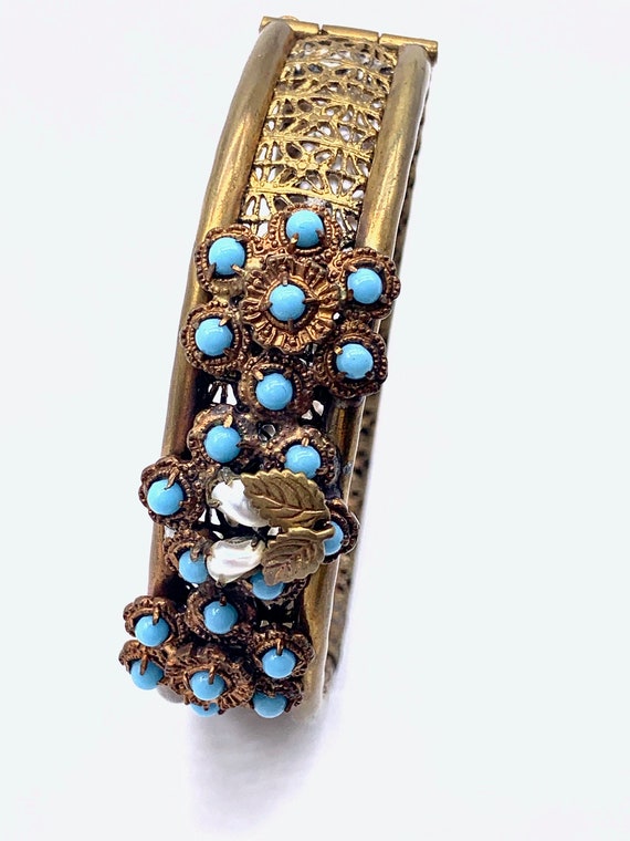 Authentic Hinged bangle/bracelet  Edwardian era -… - image 3