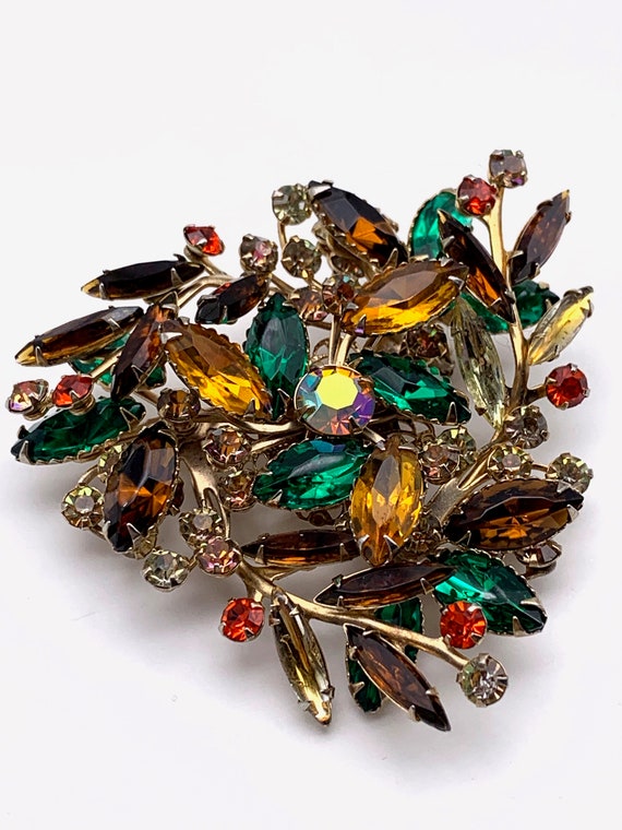 Amazing Beau Jewels warm autumn colors Swarovski … - image 3