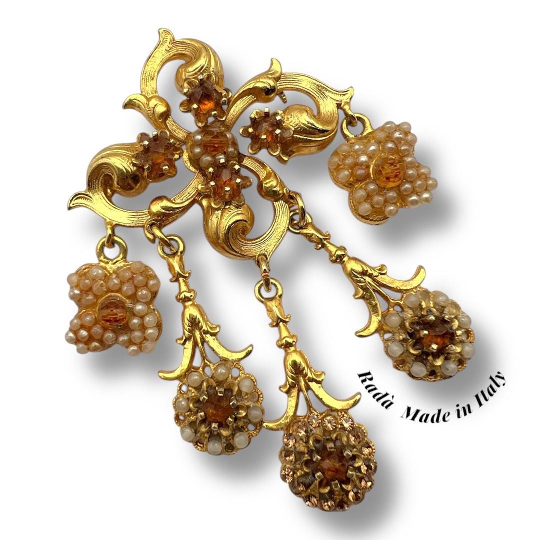 made Italy☆rada☆antique調ネックレス＆pierce made Italy☆rada☆antique調ネックレス＆pierce
