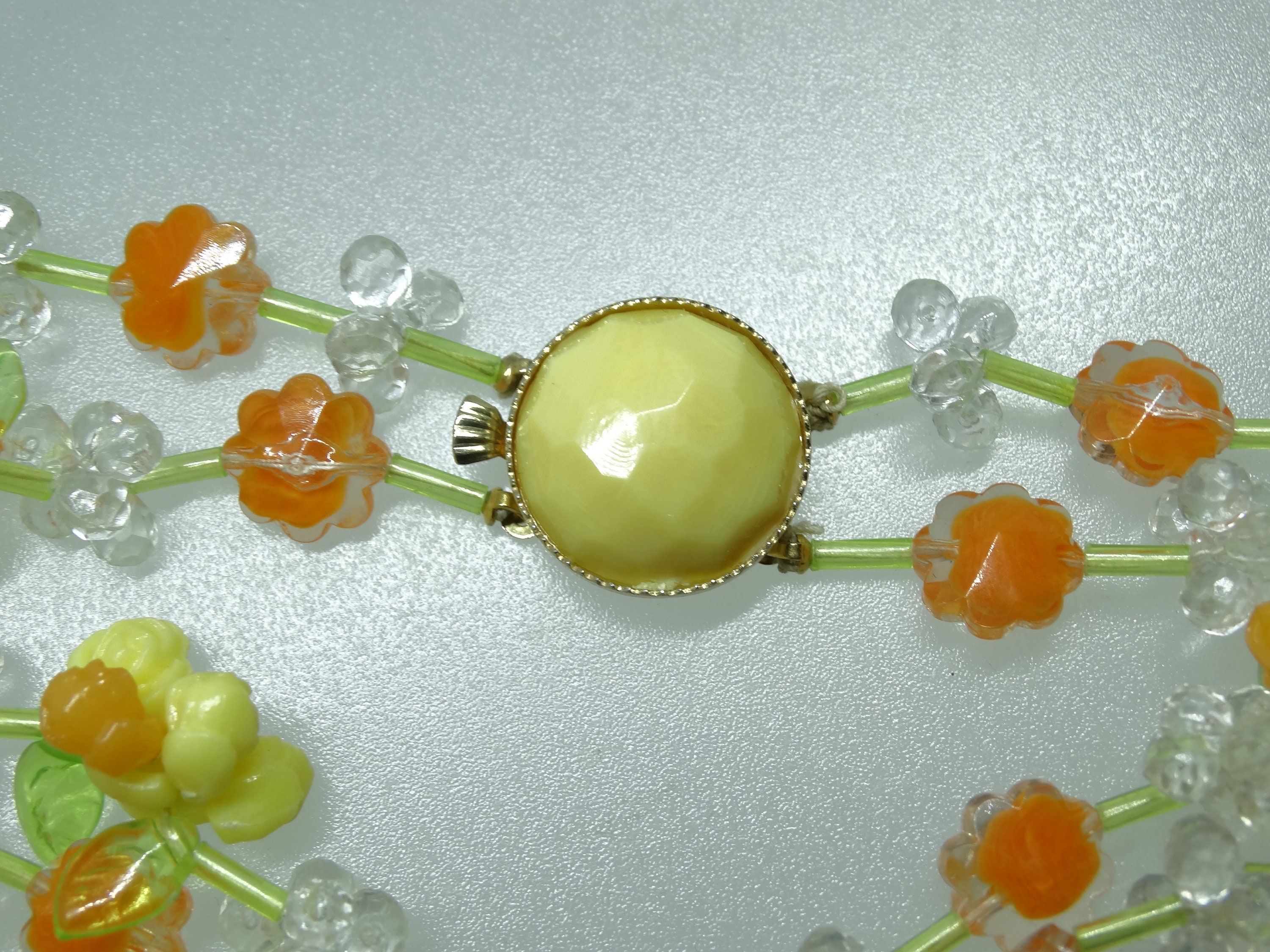 Signed Hong Kong Vintage Costume Jewelry Yellow/Orange Fruit Etsy