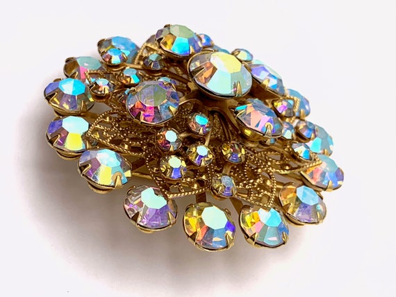 1950s Vintage sparkling  jonquils yellow gold col… - image 9