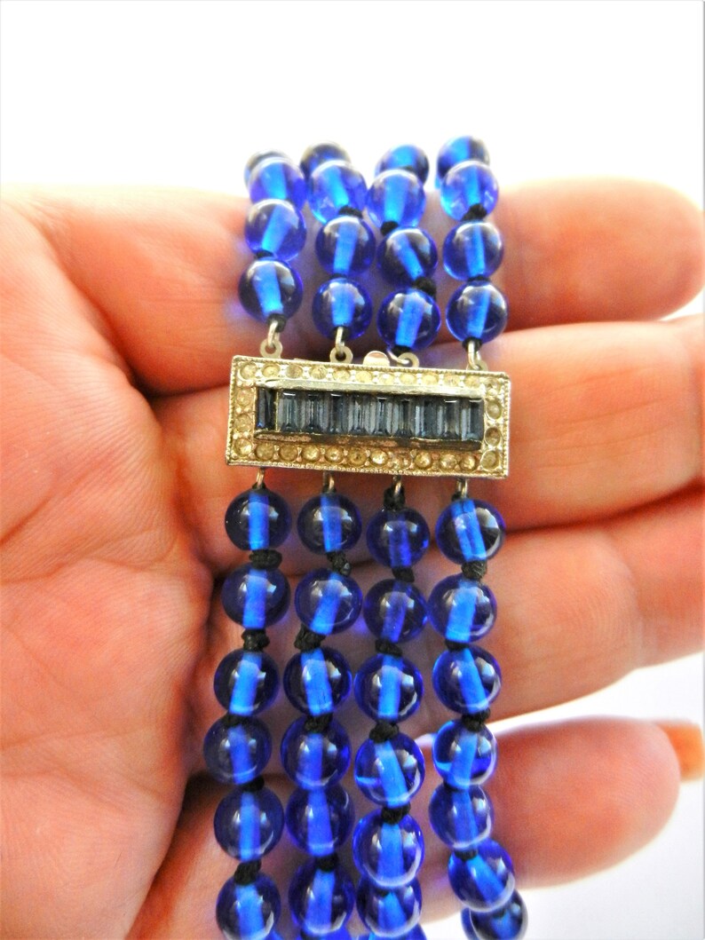 Glass Bead Stretchy - Cobalt main image 1