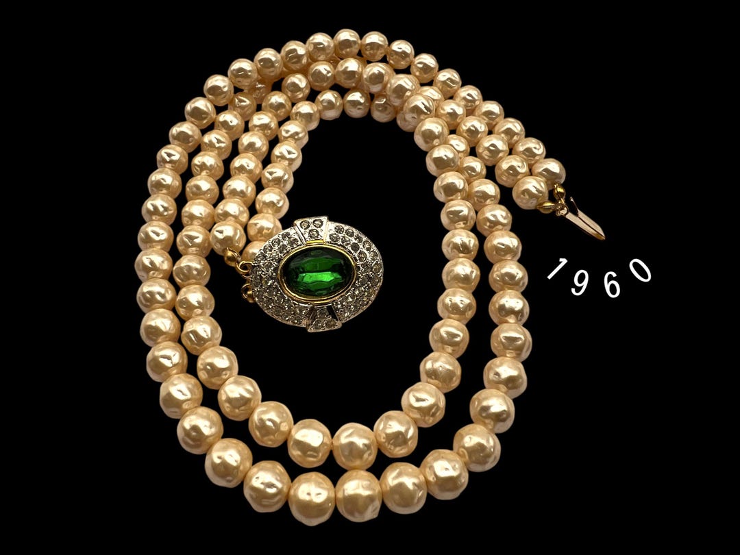 Collier Long En Fausses Perles - 150 Cm - Perles Blanches Imitation - ABS - Pour Fête, Mariage, Soirée Années 20