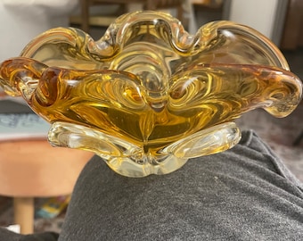 Gold Murano Multi Layered Bowl