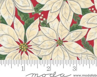 Pointsettia Cotton Quilt Fabric by the Yard 56001 12 Home Sweet Holidays