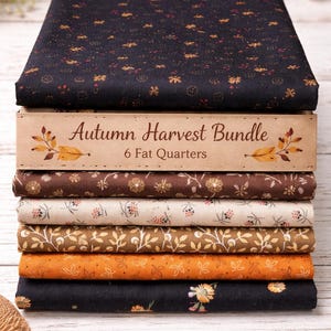 Autumn Harvest Fat Quarter Bundle – Civil War Reproduction Cotton Quilting Fabric