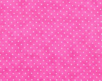 Pink Polka Dot Quilt Cotton Fabric by the Yard, Moda 8654 36