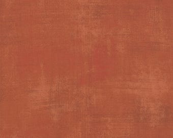 Quilting Fabric, Moda Grunge Pumpkin | Basic Grey Cotton, Half Yard, Halloween Decor, Fall