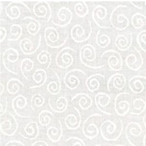 White Cotton Swirl Fabric for Quilting Patriotic and Baby Quilts