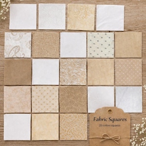 Scrap Quilt Fabric Squares – 100 Precut Cotton Pieces (2.5" x 2.5")