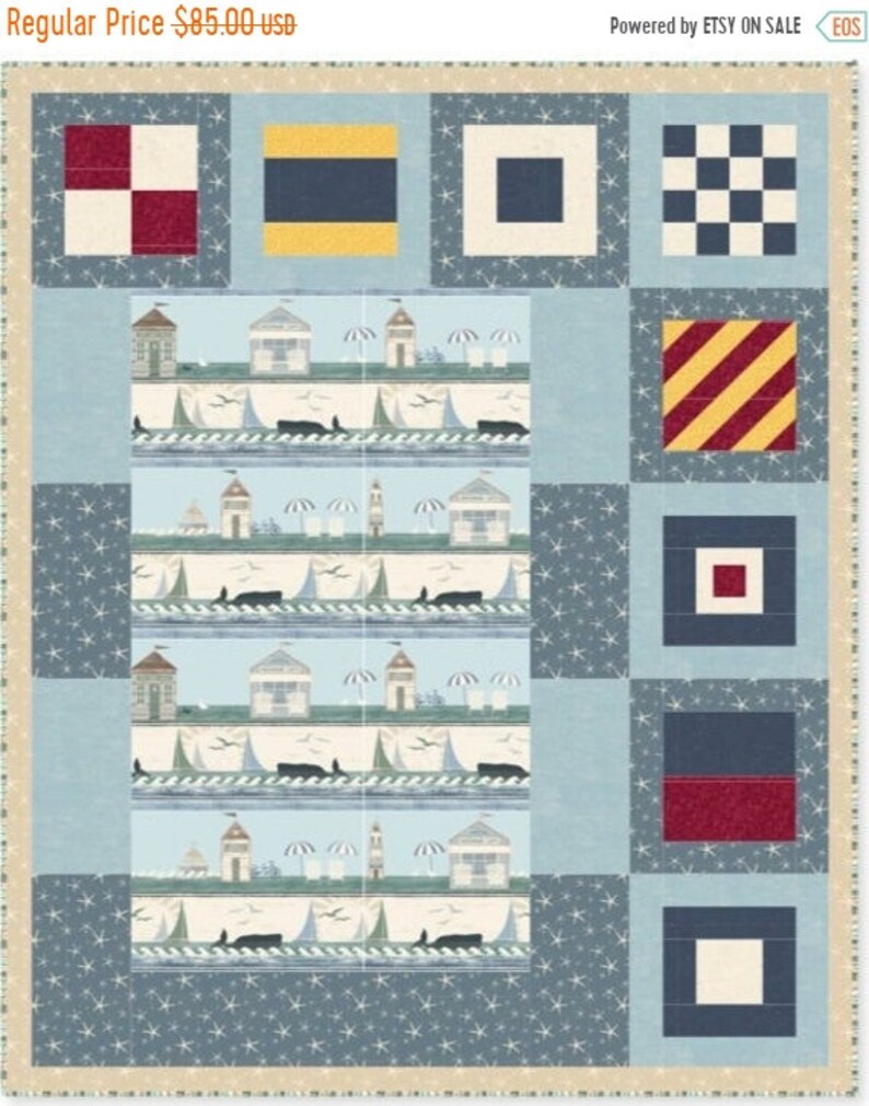Fall Sale Nautical Quilt Kit Free Shipping Beach House Etsy