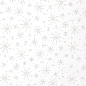 Winter Snowflake Cotton Quilting Fabric Half Yard - Holiday Crafts Sewing Material Project Runner