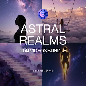 Dreamy Spiritual Art AI Videos - Cosmic Visuals for Reels & Content Creators - Astral Realms