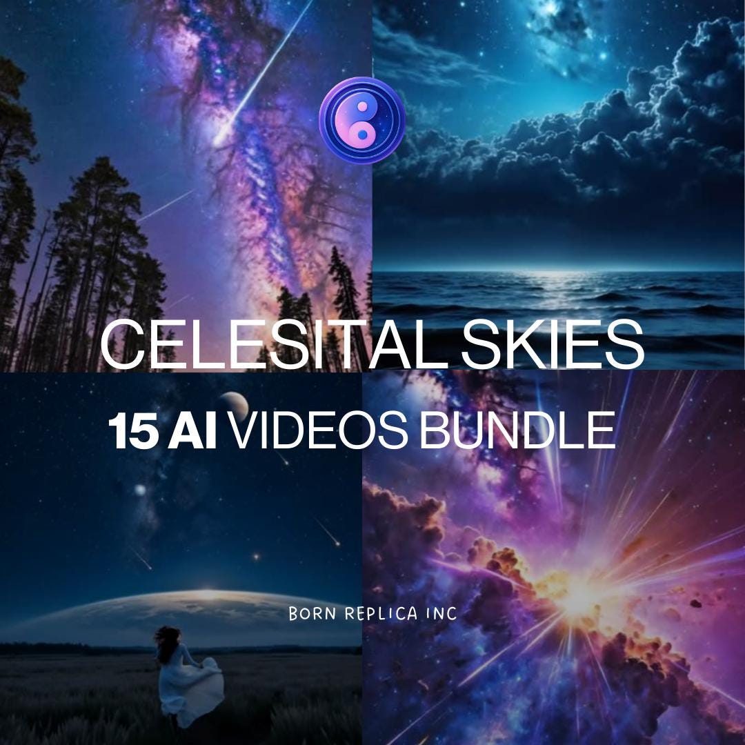 15 Celestial AI Video Bundle: Spiritual Cosmic Universe Reels for ...