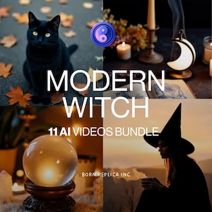 AI Video Reels – Moderne Hexenrituale (Digital Download, 11 MP4 Videos)