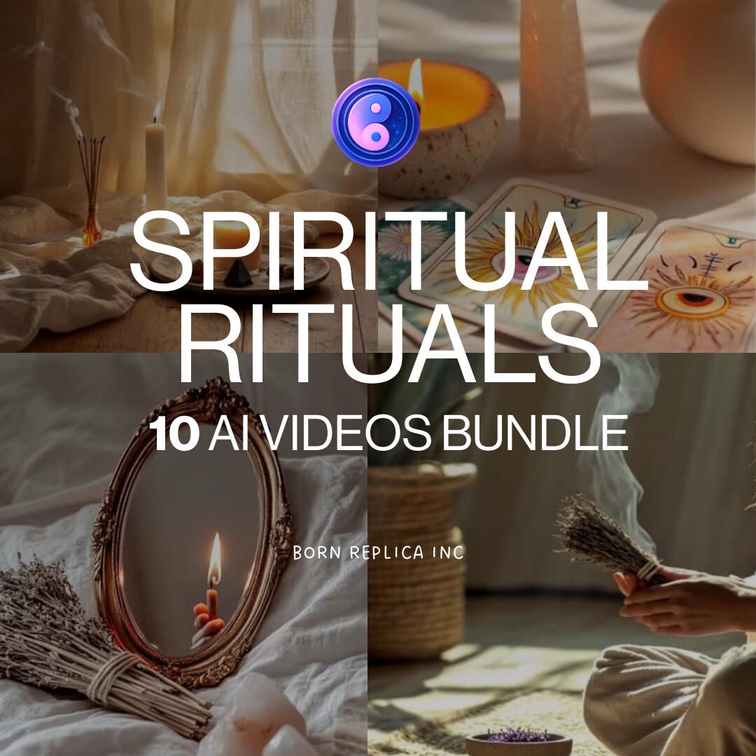 Spiritual Rituals AI Video Bundle: Spiritual Stock Footage for Reels ...