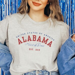 Chemise Alabama T-shirt Alabama Alabama cadeau pour Game day Cadeau collège Université Style rétro vintage Alabama Lover T-shirt Alabama T-shirt